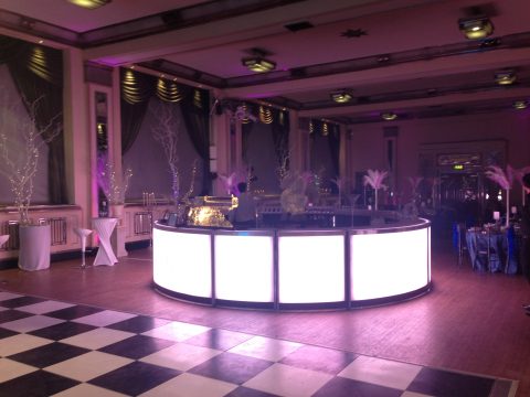 5m Circular Bar & Dancefloor Hire