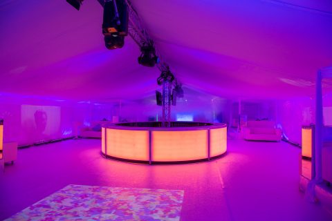 5m Circular Event Bar - Orange