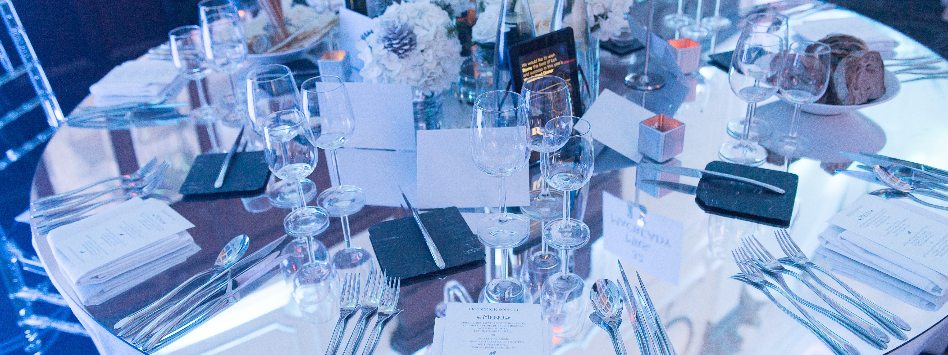 Mirrored Acrylic Table Top Hire