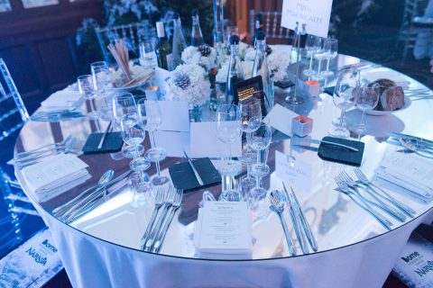 Mirrored Acrylic Table Top Hire
