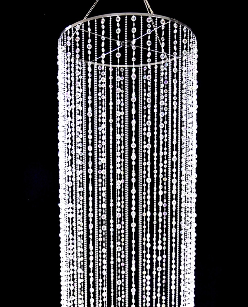 Large Hanging Crystal Chandelier