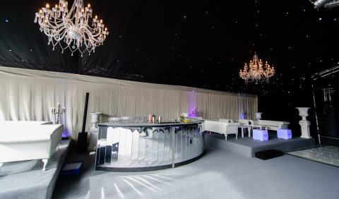 White Louis Event Sofa
