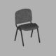 ISO Event Chair - Charcoal 3D