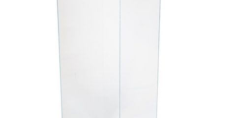 Clear Acrylic Plinth with Drip Tray Hire