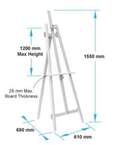 Wooden Display Easel Hire