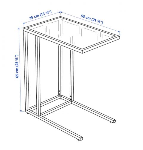 Side Table - Laptop Table Dimensions