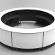 White Circular Bar