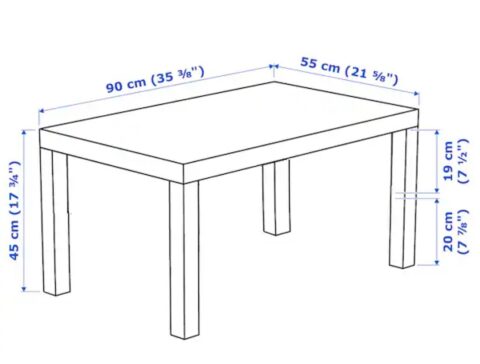 Office Chair - Black Dimensions